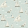 Picture of Leeward Aqua Sailboat Wallpaper