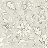 Picture of Plumeria Grey Floral Trail Wallpaper