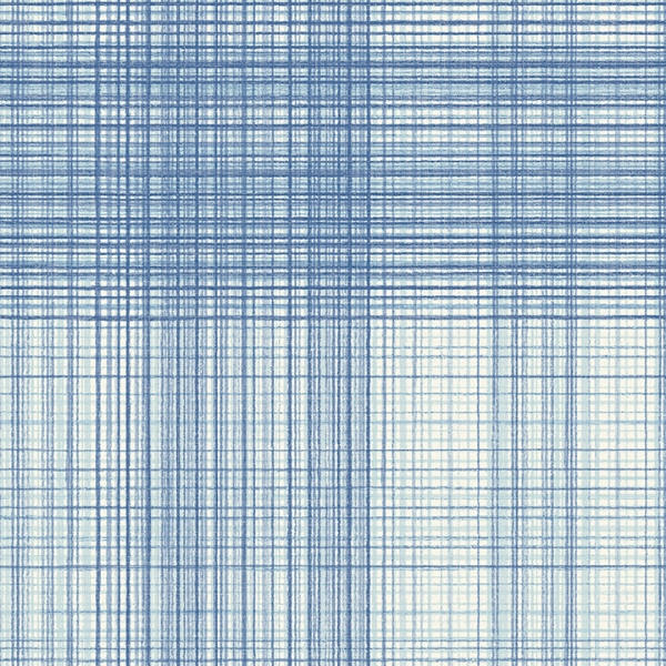 Picture of Madras Blue Plaid Wallpaper