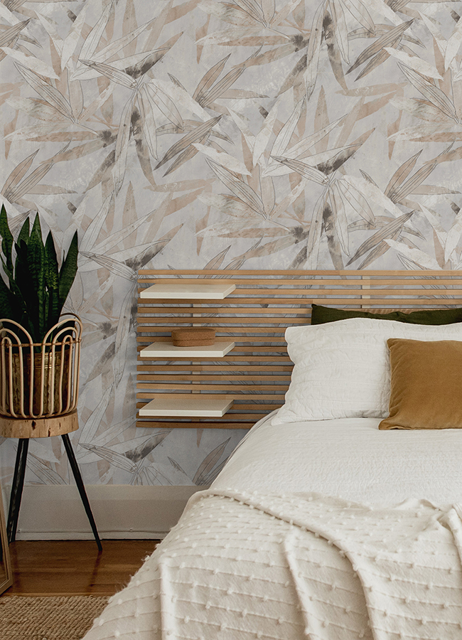 ESS6019 Neutral Bali Bamboo Peel and Stick Wallpaper by Egypt