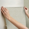 Picture of Taupe Batik Blok Peel and Stick Wallpaper