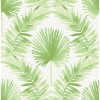 Picture of Calla Green Painted Palm Wallpaper
