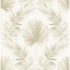 Picture of Calla Taupe Painted Palm Wallpaper