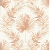 Picture of Calla Rust Painted Palm Wallpaper