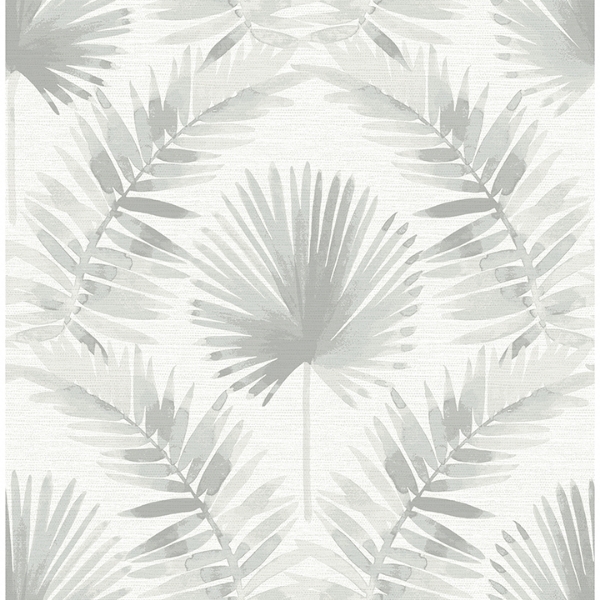 Picture of Calla Grey Painted Palm Wallpaper