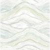 Picture of Dorea Sea Green Striated Waves Wallpaper