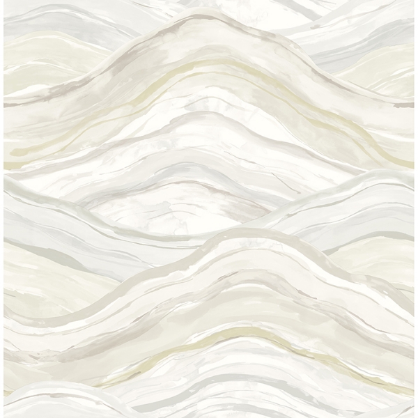 Picture of Dorea Champagne Striated Waves Wallpaper