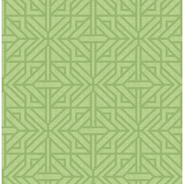 Picture of Hesper Green Geometric Wallpaper