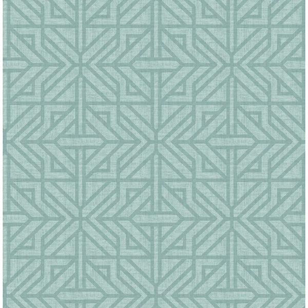 Picture of Hesper Teal Geometric Wallpaper
