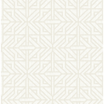 Picture of Hesper Ivory Geometric Wallpaper