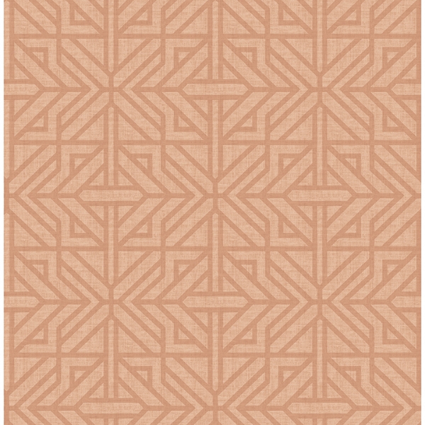 Picture of Hesper Rust Geometric Wallpaper