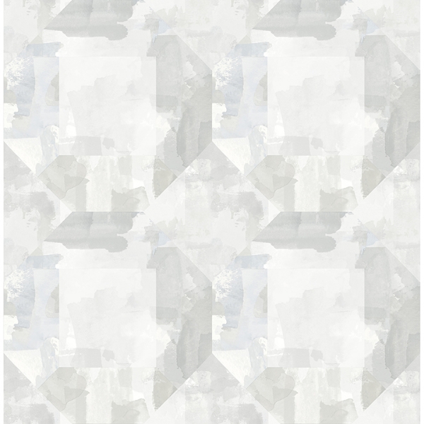 Picture of Perrin Light Grey Gem Geometric Wallpaper