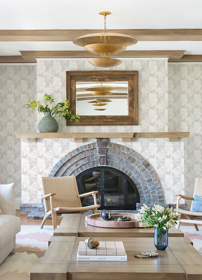 412126945 Perrin Lavender Gem Geometric Wallpaper by AStreet Prints