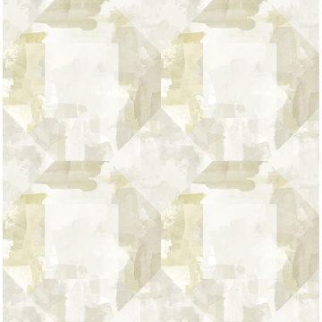 Picture of Perrin Olive Gem Geometric Wallpaper