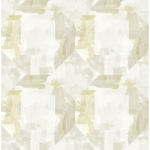 Picture of Perrin Olive Gem Geometric Wallpaper