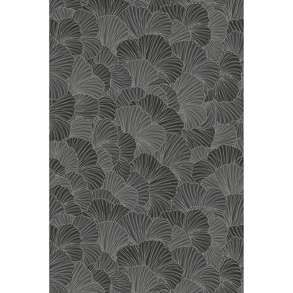 Picture of Petals Charcoal Grey Wall Mural