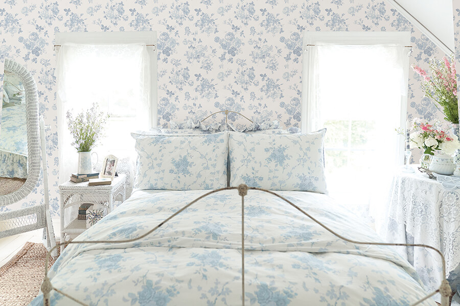 Everblooming Rosettes Standard Wallpaper