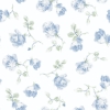 Picture of Ribbon Rosa French Blue Loose Roses Wallpaper