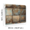 Picture of Copper Metal Sheet Peel and Stick Wallpaper