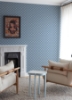 Picture of Blue Deco Wave Peel and Stick Wallpaper
