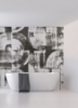 Picture of Brushstrokes Charcoal Grey Wall Mural
