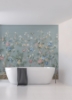 Picture of Winter Chinoiserie Robin's Egg Blue Wall Mural