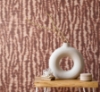 Picture of Hartmann Burgundy Stripe Texture Wallpaper
