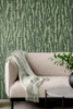 Picture of Hartmann Green Stripe Texture Wallpaper