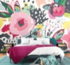 Picture of Vibrant Abstract Floral Wall Mural
