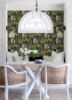 Picture of Black Multi Blooming Villa Peel and Stick Wallpaper
