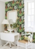 Picture of Black Multi Blooming Villa Peel and Stick Wallpaper
