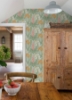Picture of Jade & Pink Blooming Villa Peel and Stick Wallpaper