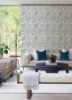 Picture of Culver Slate Jacobean Wallpaper by Scott Living