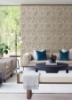 Picture of Culver Light Brown Jacobean Wallpaper by Scott Living