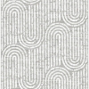 Picture of Trippet Grey Zen Waves Wallpaper by Scott Living