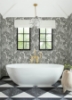Picture of Brentwood Black Palm Leaves Wallpaper by Scott Living