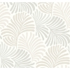 Picture of Trousdale Neutral Fanning Flora Wallpaper by Scott Living