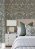 Picture of Getty Grey Jungle Damask Wallpaper by Scott Living
