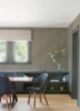 Picture of Mortenson Taupe Geometric Wallpaper by Scott Living