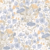 Picture of Hava Light Blue Meadow Flowers Wallpaper