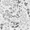 Picture of Groh Grey Floral Wallpaper