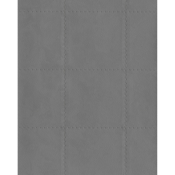 Picture of Fair 'N Square Grey Faux Leather Wallpaper