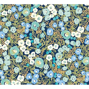 Picture of Flora Ditsy Blue Garden Wallpaper