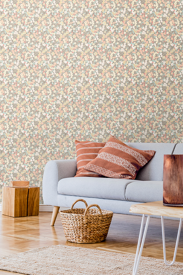 GHS50116W - Flora Ditsy Pastel Garden Wallpaper - by ohpopsi