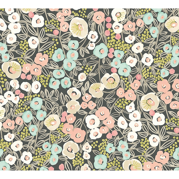 Picture of Flora Peach Garden Wallpaper