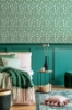 Picture of Aino Green Tiny Tulip Wallpaper