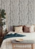 Picture of Birch Forest Grey Peel and Stick Wallpaper