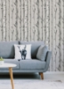 Picture of Birch Forest Grey Peel and Stick Wallpaper