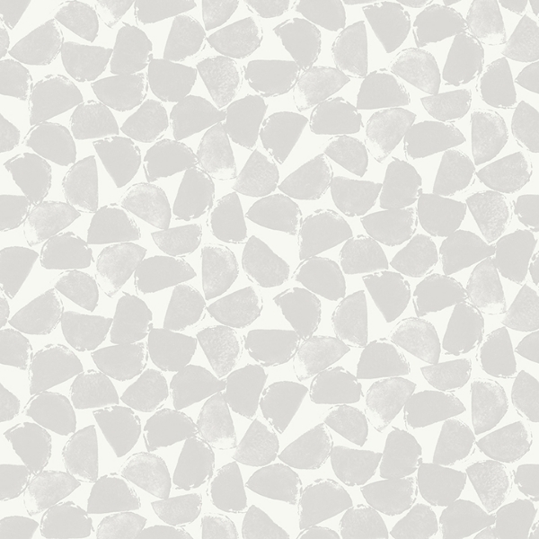 Picture of Bliss Print Grey Peel and Stick Wallpaper