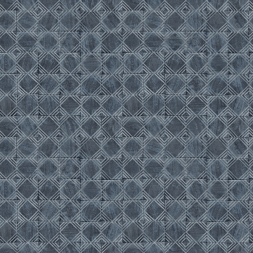 Picture of Button Block Navy Geometric Wallpaper